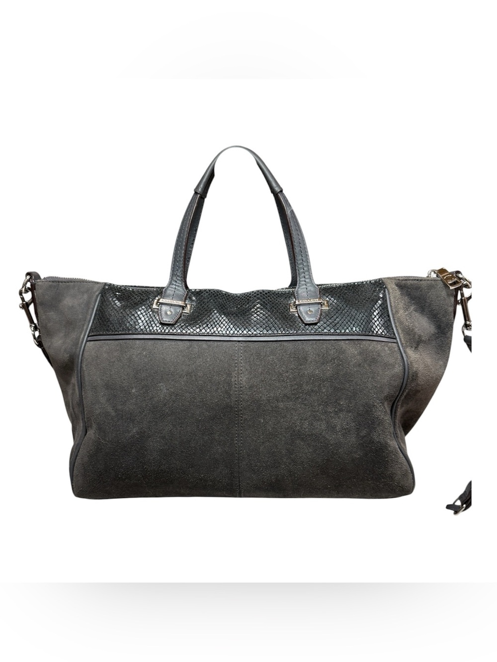 Coach Taylor Suede, Leather and Snake Skin Embossed Purse w/ Purse pillow (2014) - Picture 3 of 9